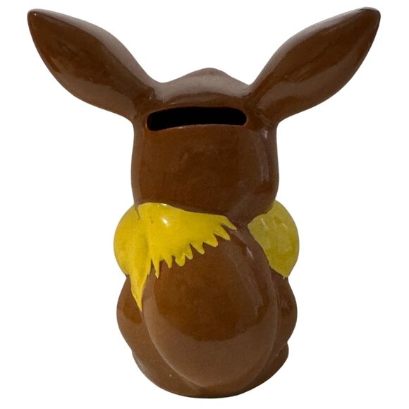 Eevee Ceramic Coin Piggy Bank Pokemon 2016 Nintendo 5.5" Eeveelution RARE - Picture 2 of 11